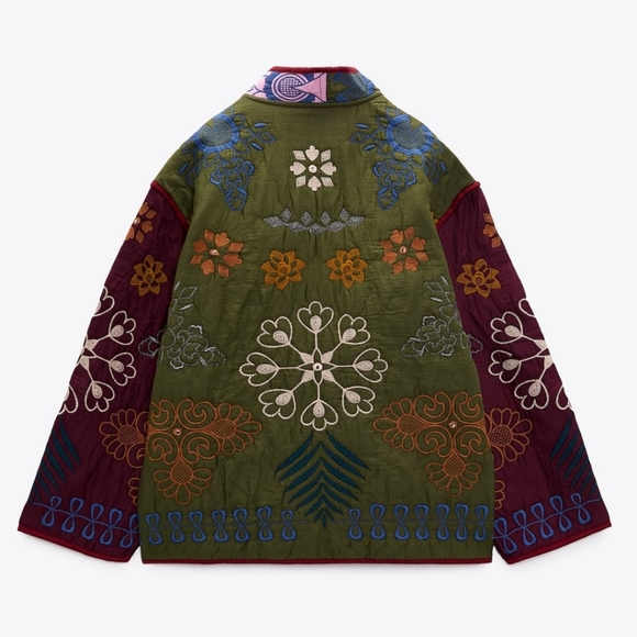 NWT Zara Embroidered Jacket - Picture 6 of 13